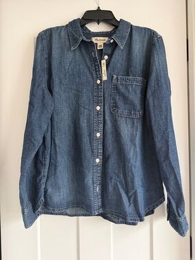 Madewell denim button down shirt